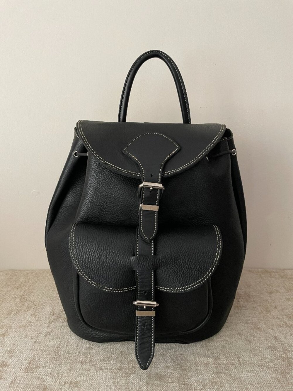 ROOTS Leather Backpack